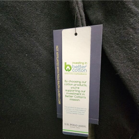 Nwt U.S. Polo Assn. Boys Print Sleeve Fleece Crewneck Sweatshirt - Picture 4 of 9